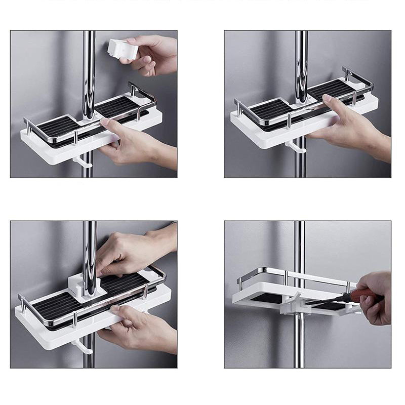 SmartSpace No-Drill Shower Organizer for Effortless Storage | elesira