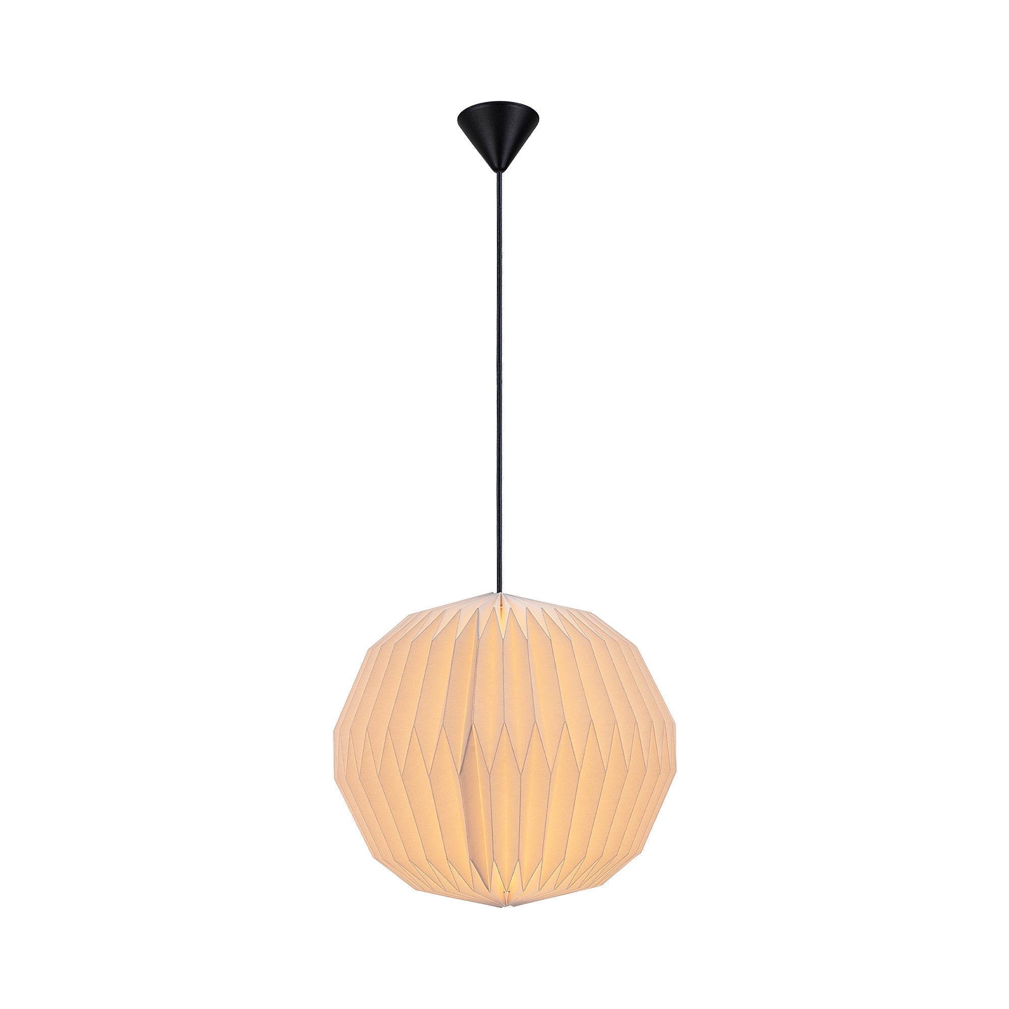 Belloy-papieren plafondlamp met eenvoudig te bevestigen lampenkap | elesira