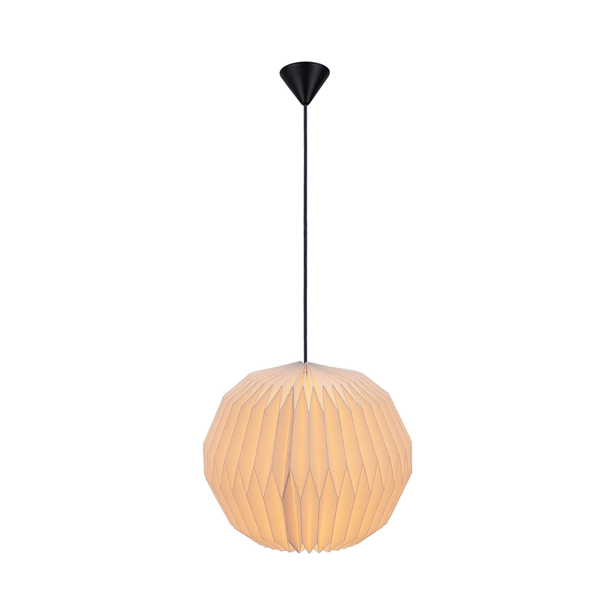 Belloy-papieren plafondlamp met eenvoudig te bevestigen lampenkap | elesira
