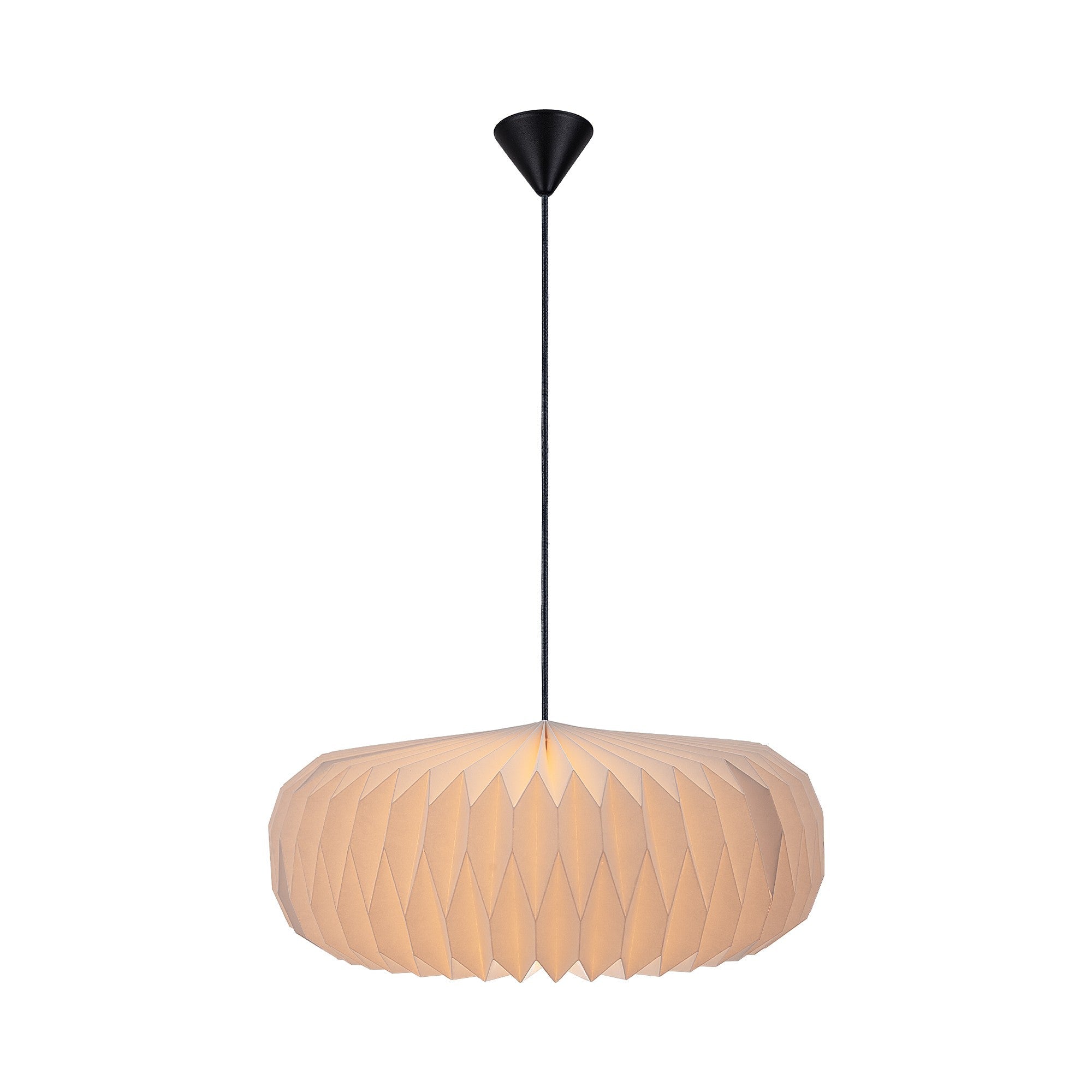Belloy-papieren plafondlamp met eenvoudig te bevestigen lampenkap | elesira