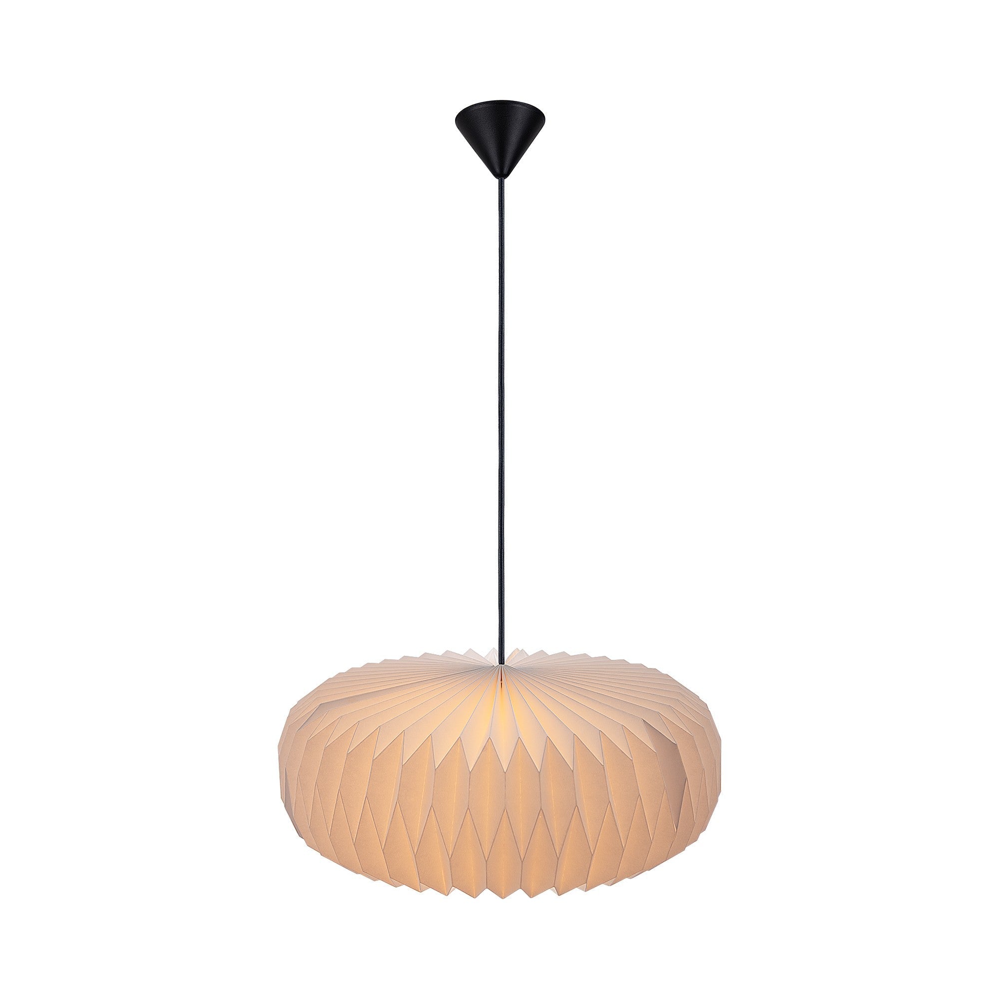 Belloy-papieren plafondlamp met eenvoudig te bevestigen lampenkap | elesira