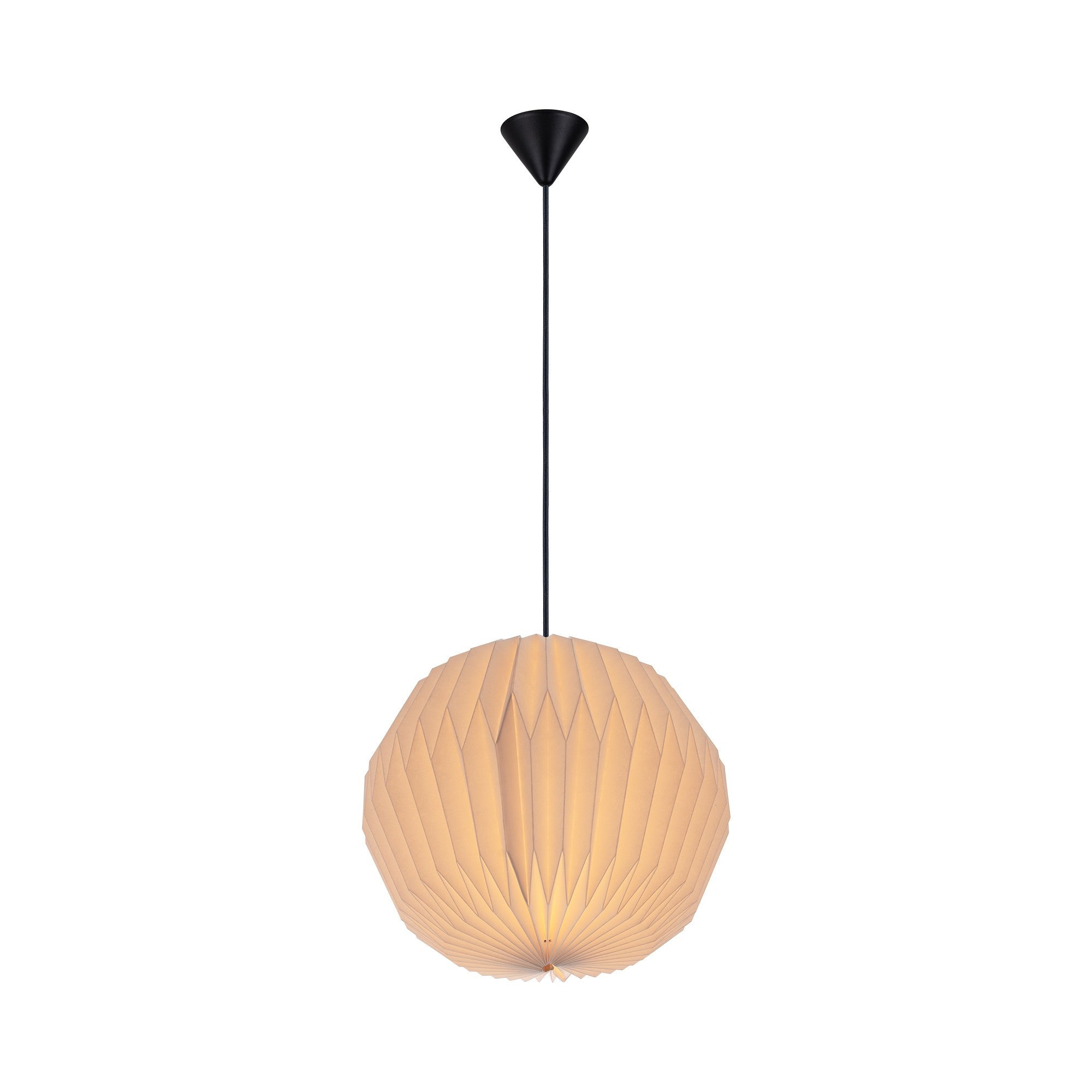 Belloy-papieren plafondlamp met eenvoudig te bevestigen lampenkap | elesira
