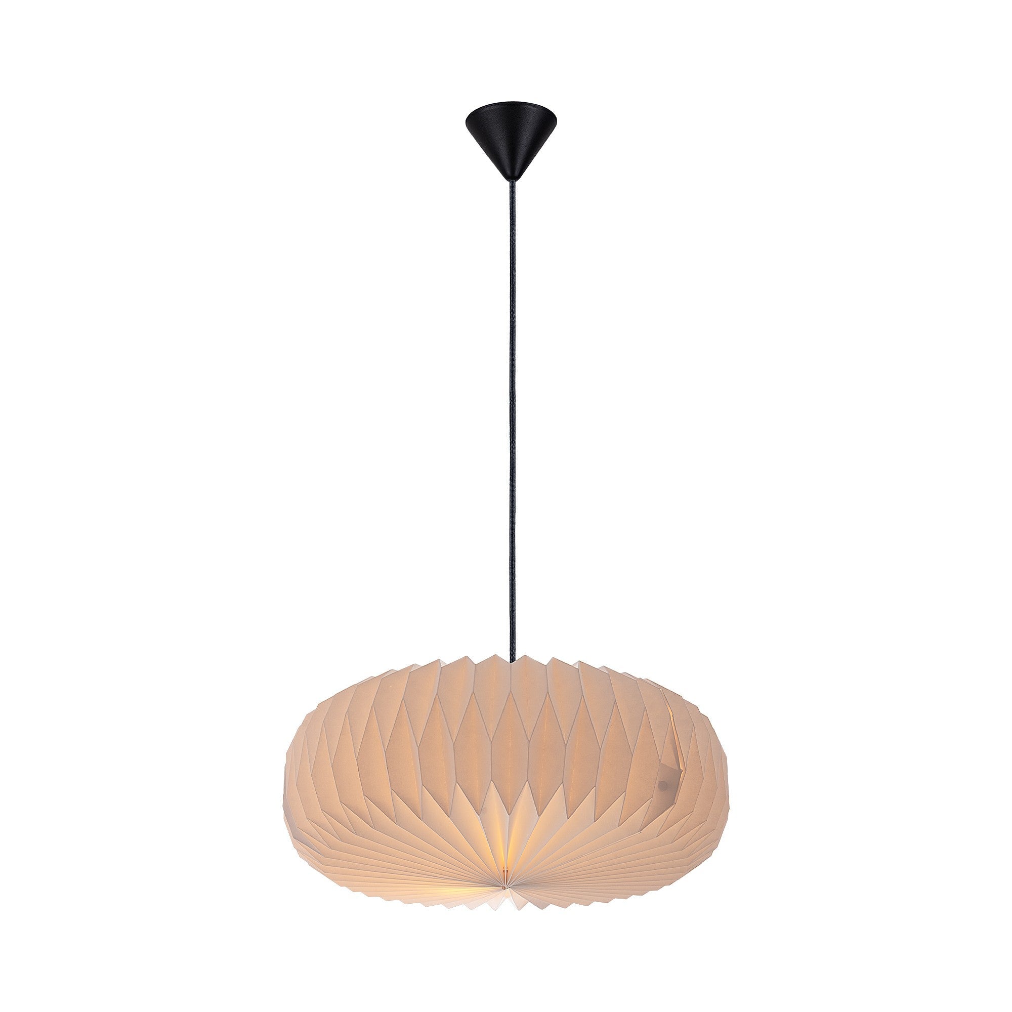 Belloy-papieren plafondlamp met eenvoudig te bevestigen lampenkap | elesira
