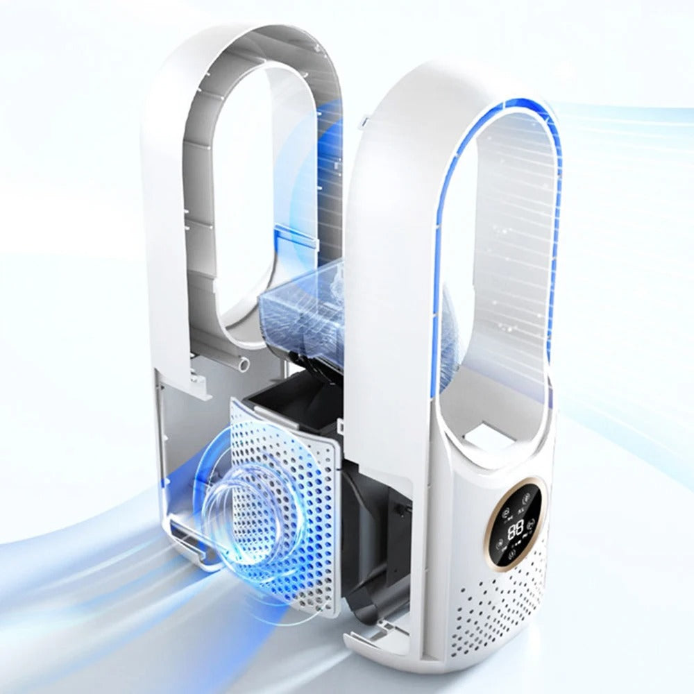 WhisperCool draagbare aircooler zonder bladen: perfect voor elke ruimte | elesira