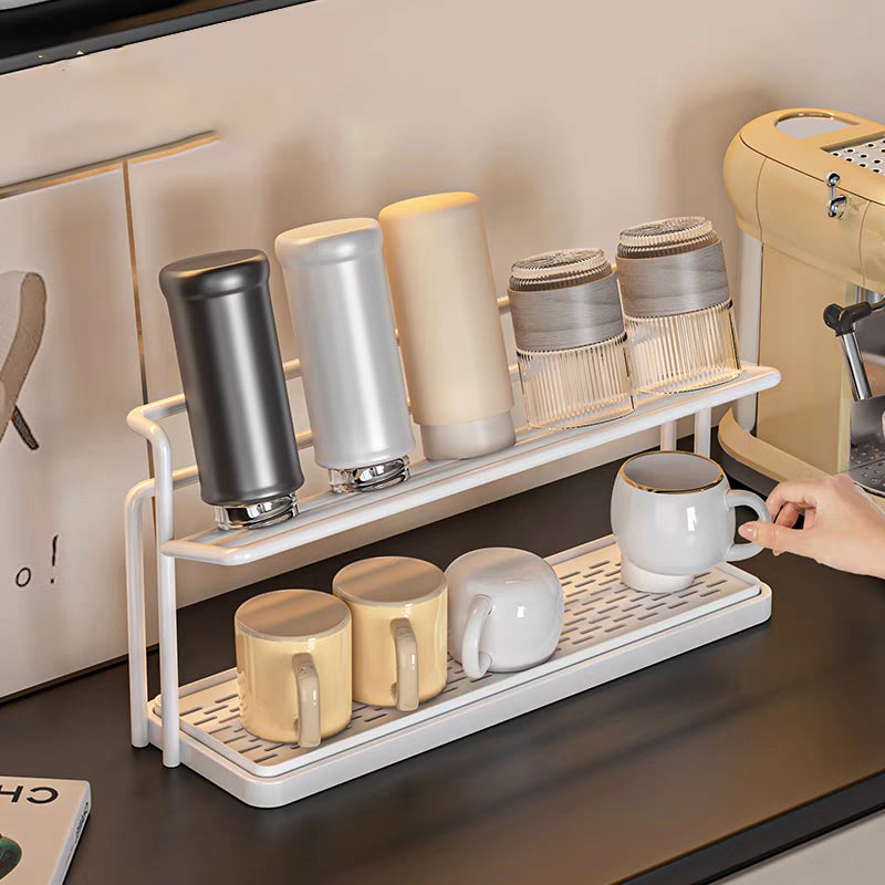 Smart Kitchen Bottle Organizer with Dual Drying Levels | elesira