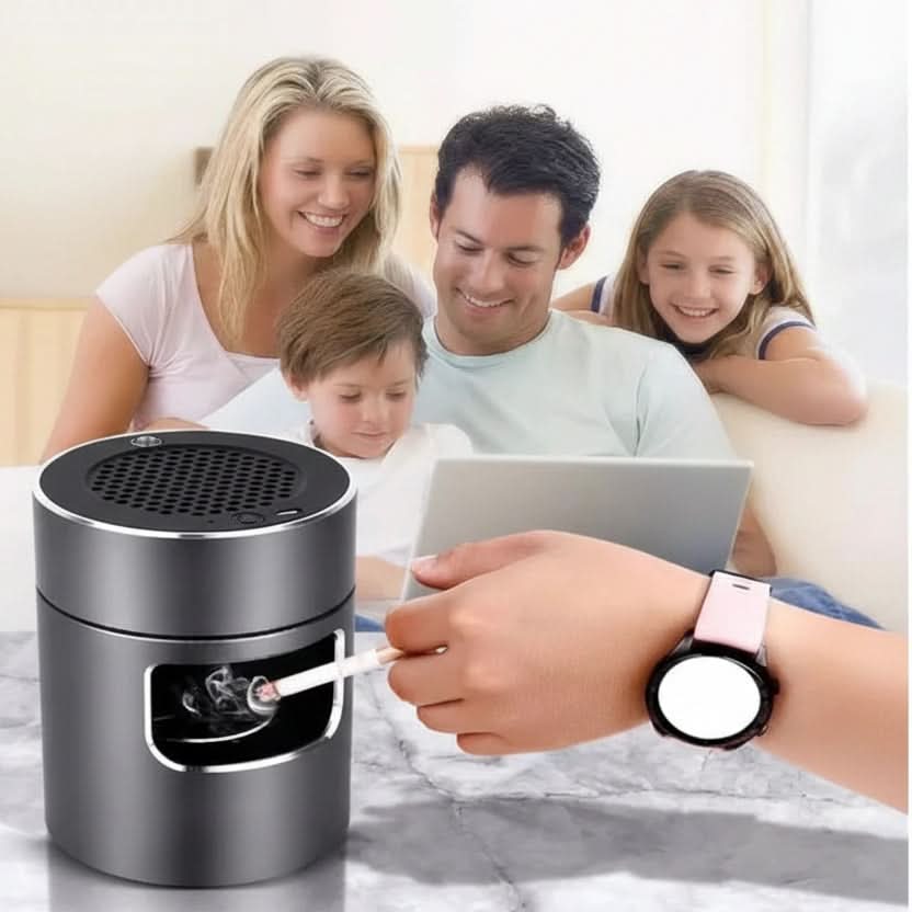 Posacenere senza fumo con filtro HEPA e tecnologia a ioni USB per un'aria pulita | elesira