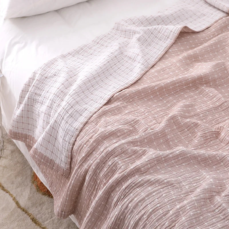 Pătură ușoară din bumbac BreezyCotton, pentru confort în orice anotimp - Elesira