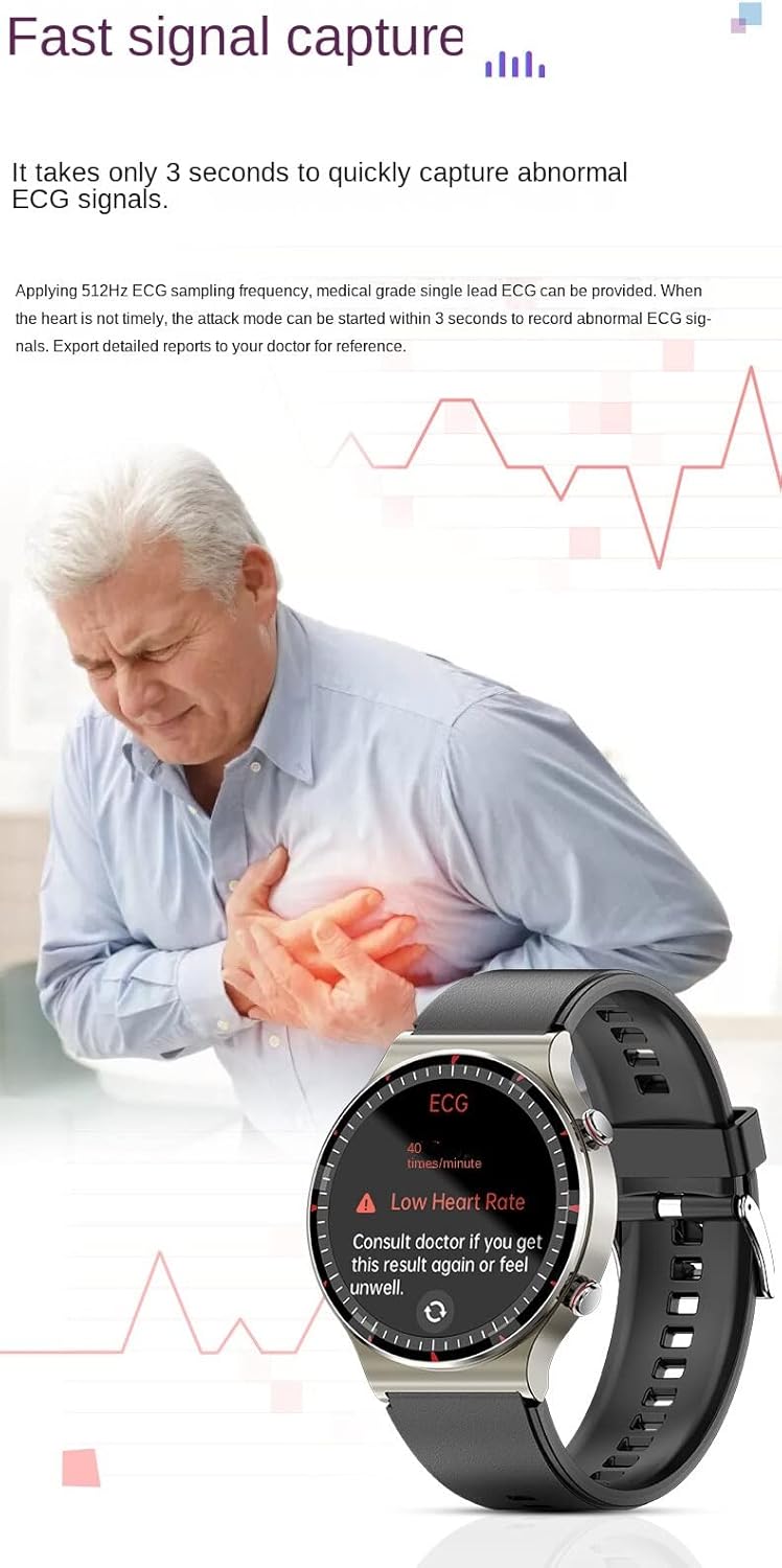 ساعة VitalTrack الذكية لتخطيط القلب: رفيقك الصحي على معصمك | elesira