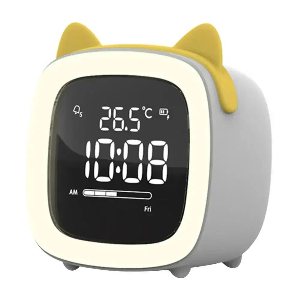 Réveil LED fantaisie en forme de lapin avec veilleuse rechargeable | elesira