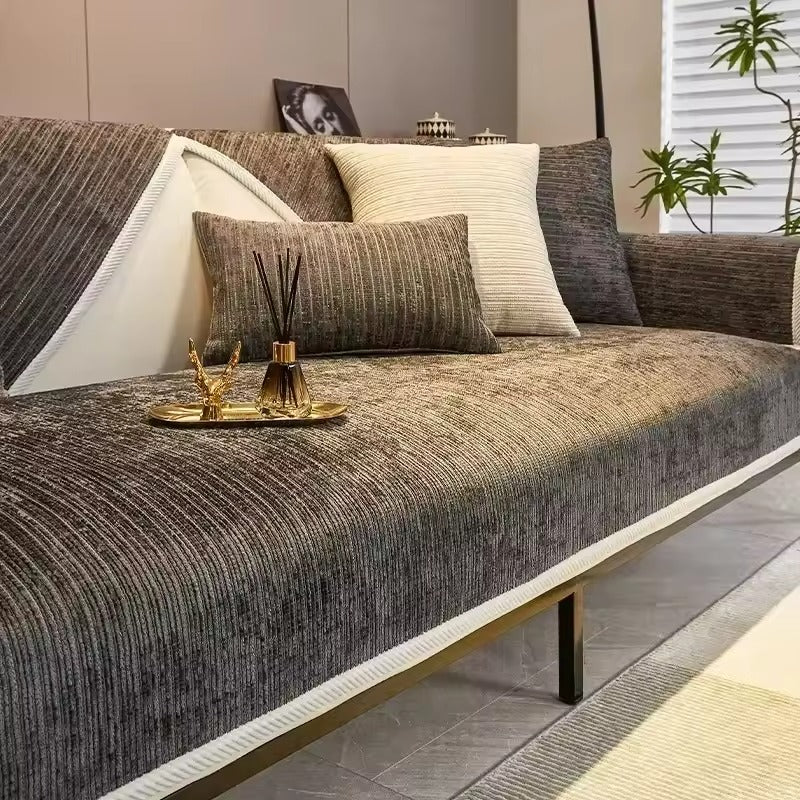 Copertura protettiva per divano SoftWeave - Antiscivolo, lavabile, elegante | elesira