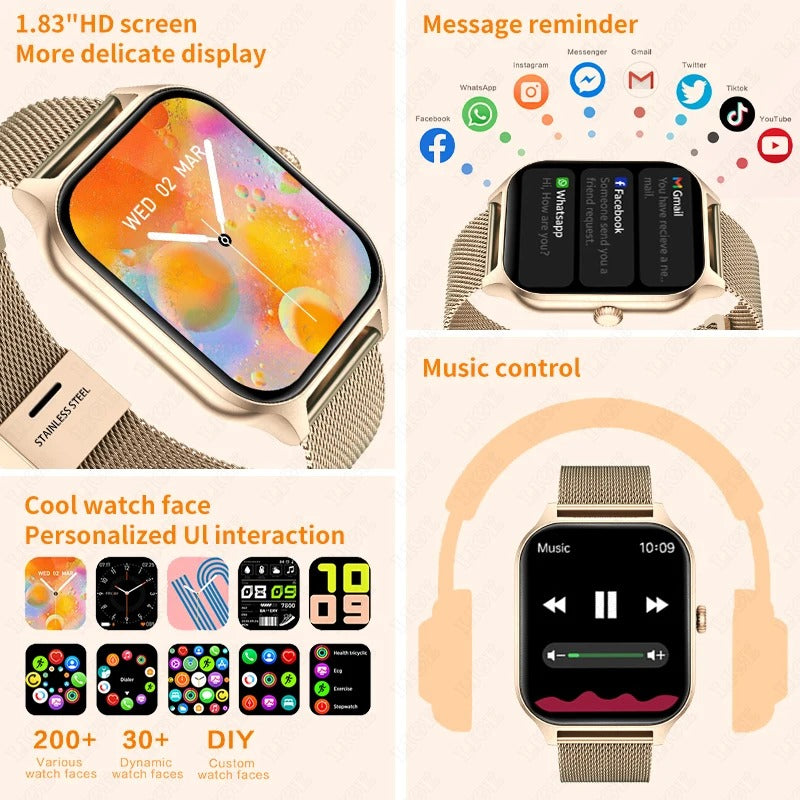 Elegante Smartwatch für Frauen für Fitness und Konnektivität | elesira