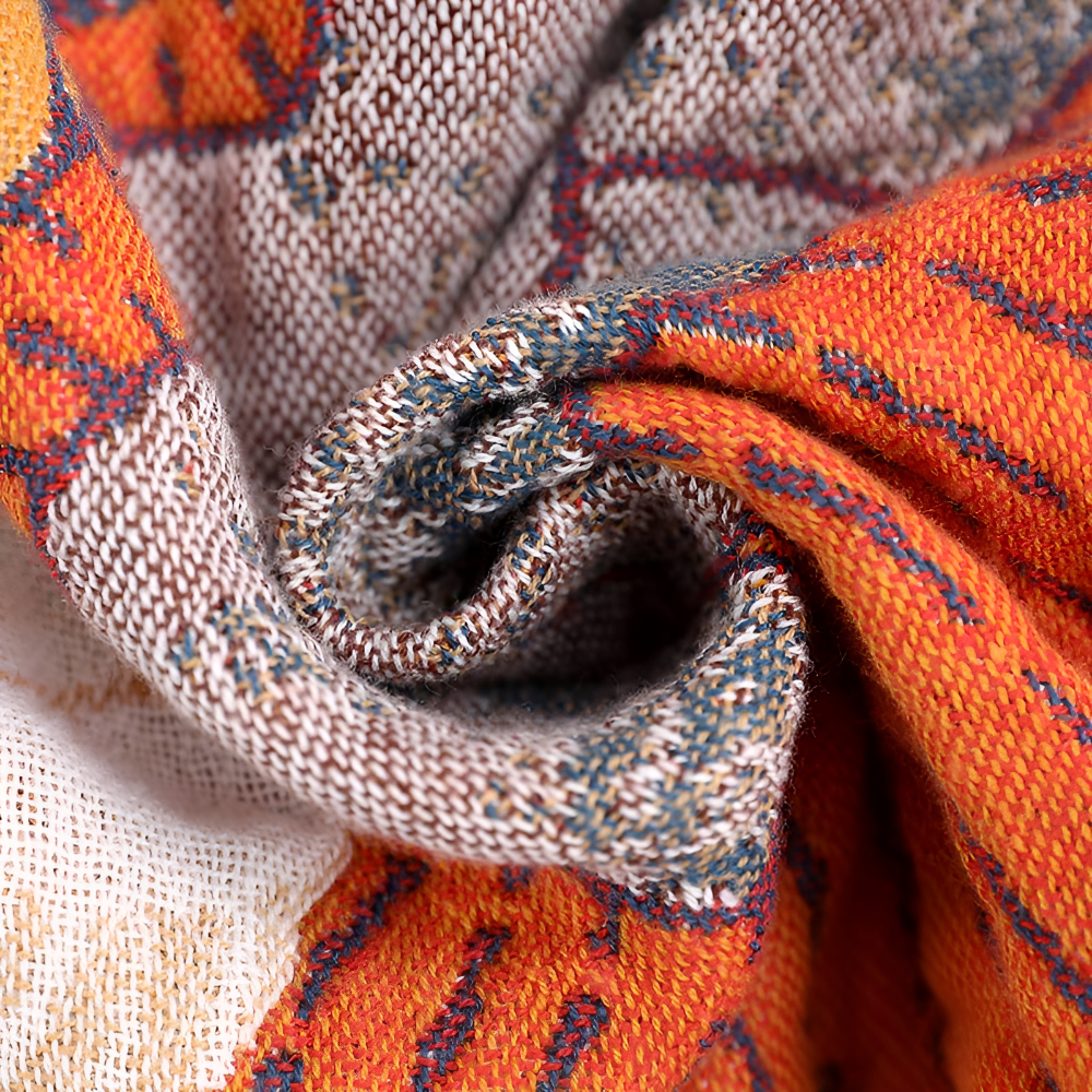 Coperta CitrusGlow in cotone biologico con garza traspirante per il comfort tutto l'anno - Elesira