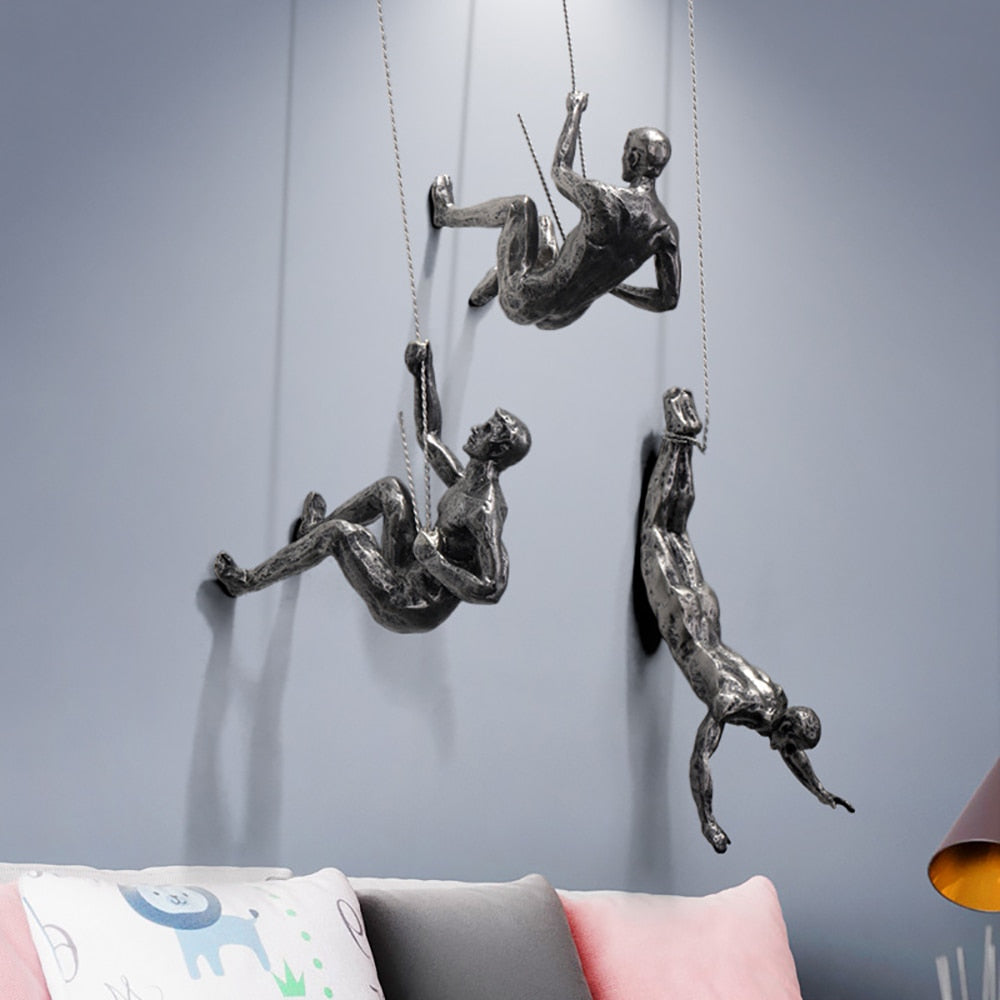 Γλυπτό τοίχου ClimbArtis με σχέδιο αναρριχητή από ρητίνη για δύναμη και ανάπτυξη - Elesira