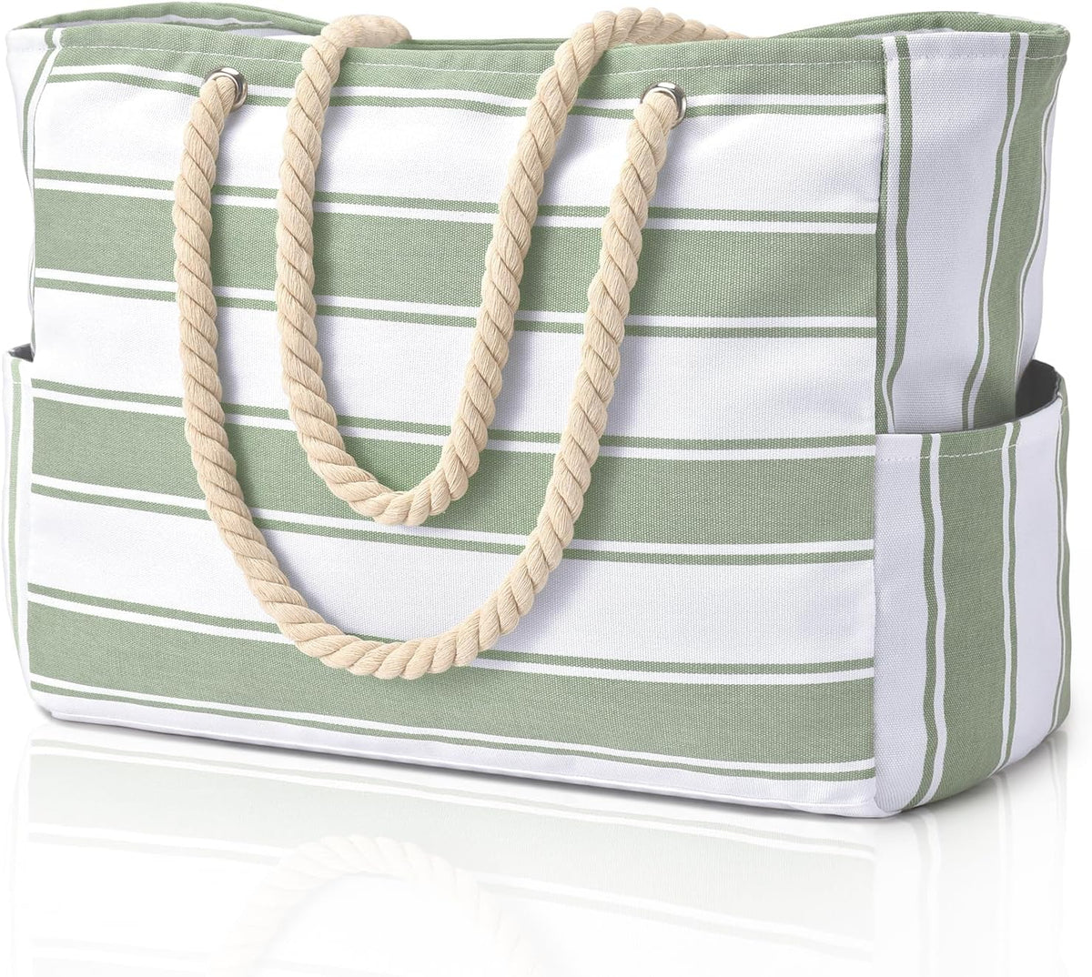 Coastal Companion Oversized Beach Tote Waterproof With Pockets Lightweight - Elesira