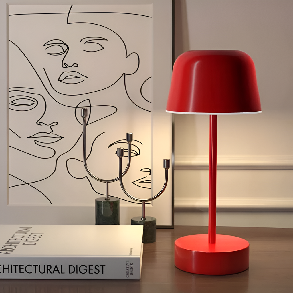 LumaVibe | retro LED stolní lampa v zářivých barvách do domácnosti | elesira