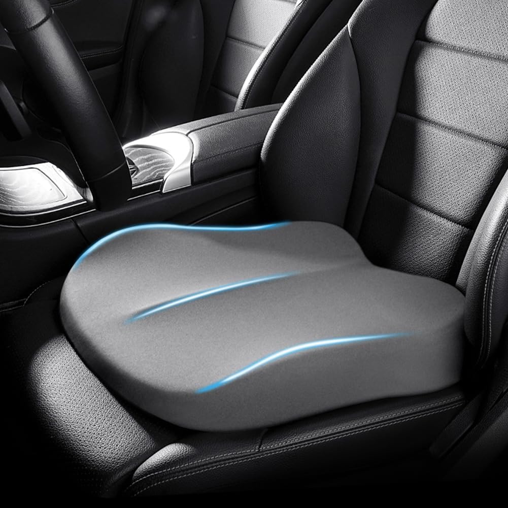 Comfort Boost Memory Foam Car Seat Pad For Comfortable Driving - Elesira