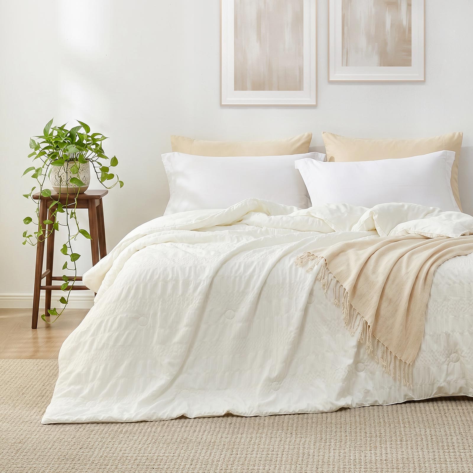 لحاف مبرّد خفيف التصميم من مجموعة Comfort Collection لمن يشعرون بالحرارة أثناء النوم - إليسيرا