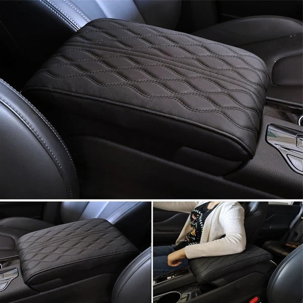 Comfort Drive lændestøttepude i læder med memory foam for bedre komfort under kørslen – Elesira