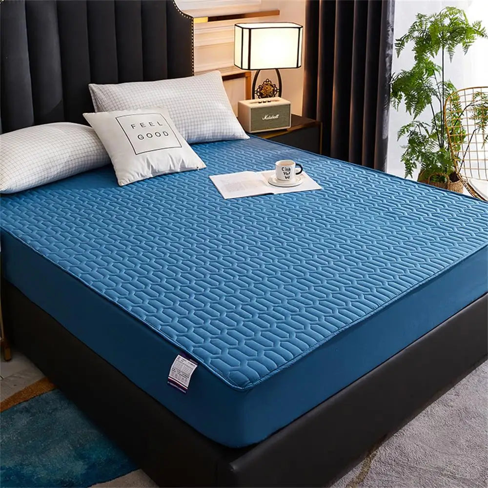Comfort Haven Waterproof Pad Cover For Mattress With Latex Layer And Soft Cotton - Elesira