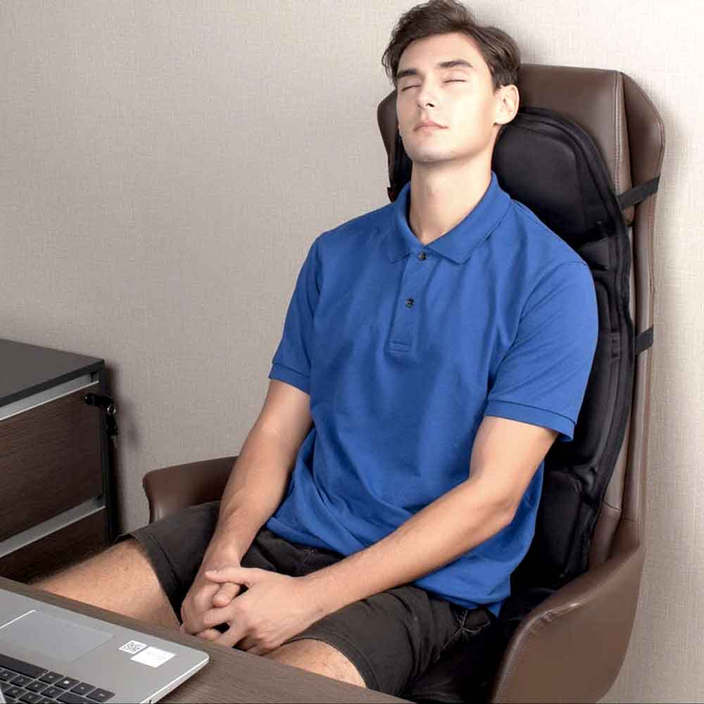 Comfort Oasis Warm Massage Pad With Customizable Settings And Ergonomic Design - Elesira