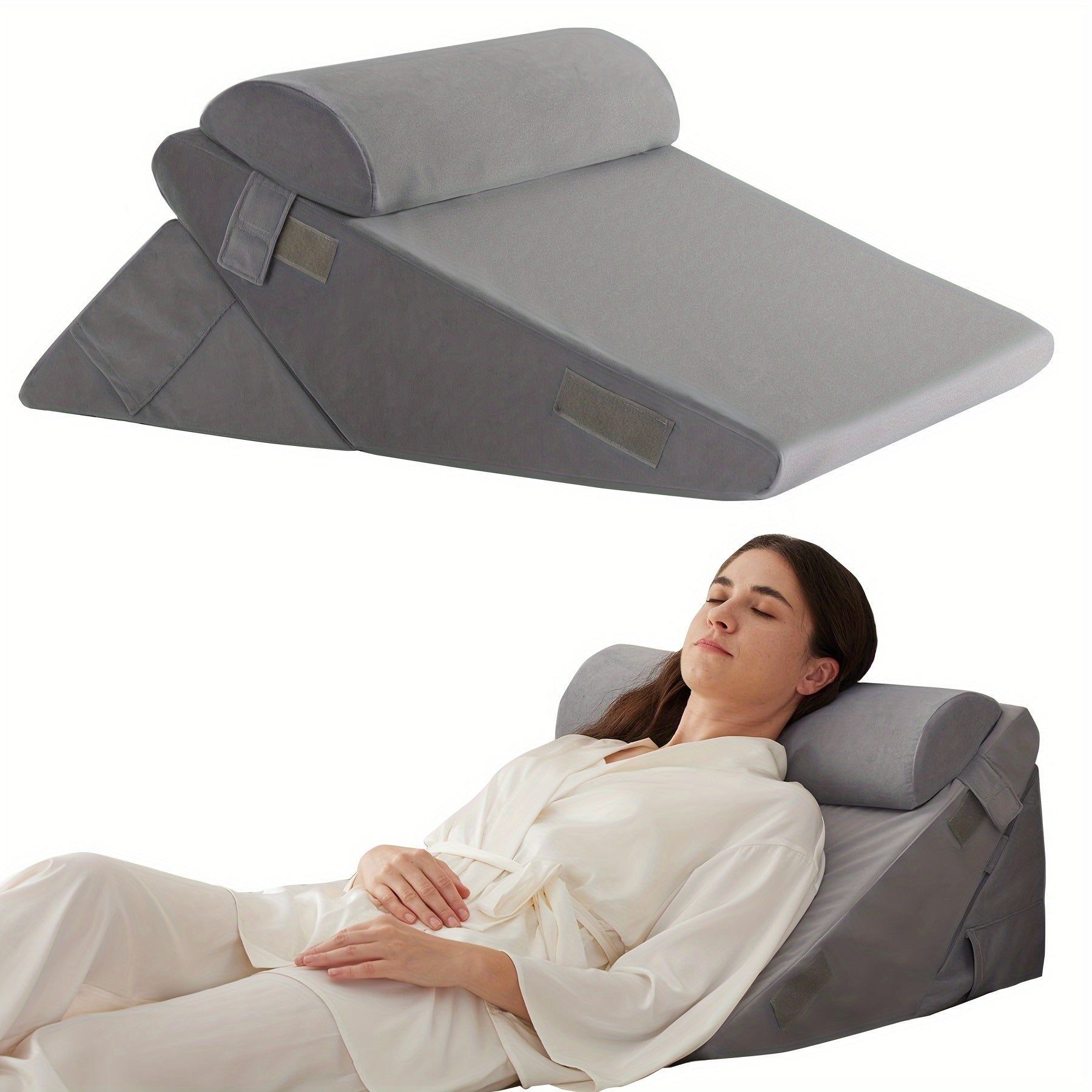 Komfortabel kilepute for justerbar seng med ergonomisk støtte – Elesira