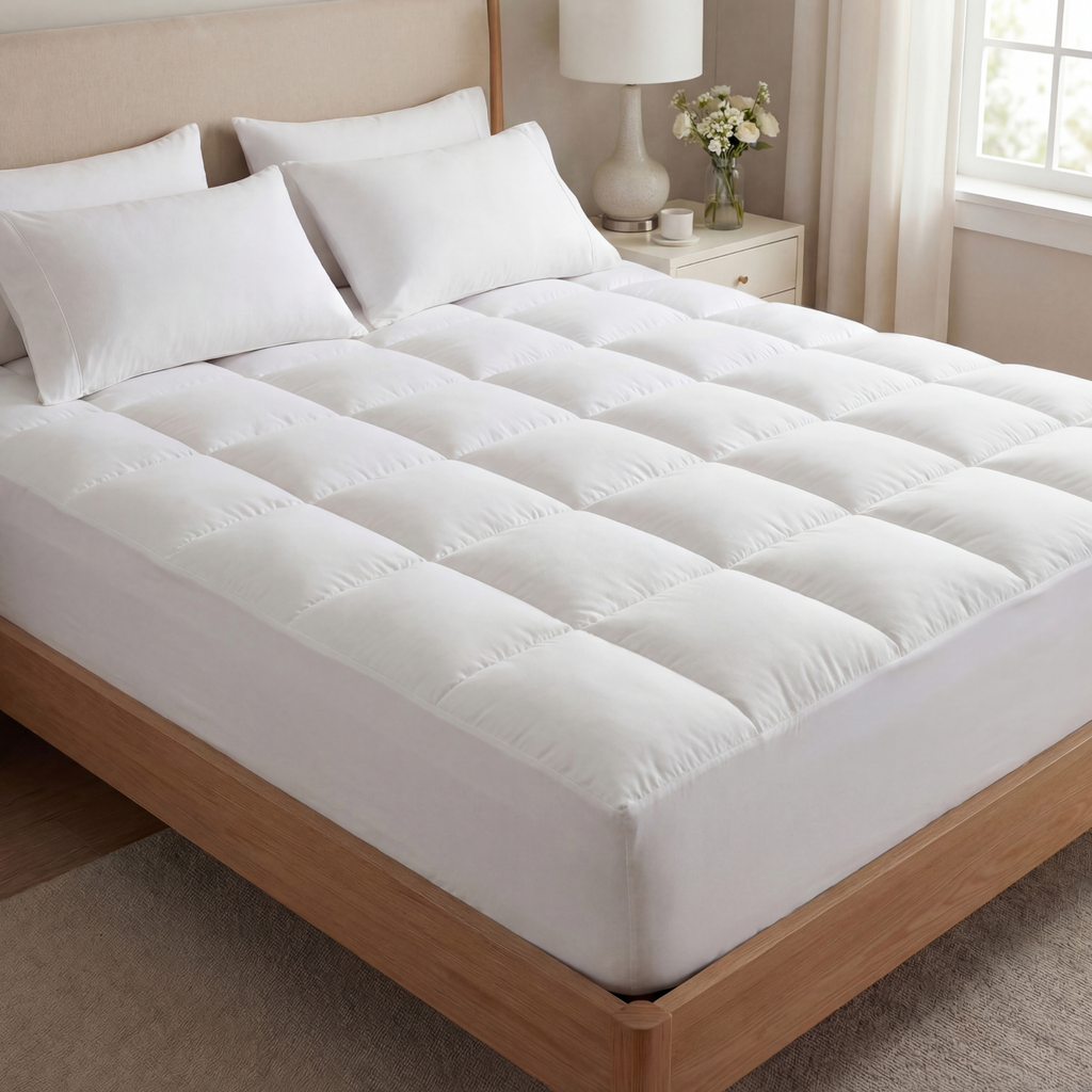 Comfort Sleep sval madrassöverdragare med 1000GSM mjukhet för ventilerande sömn – Elesira