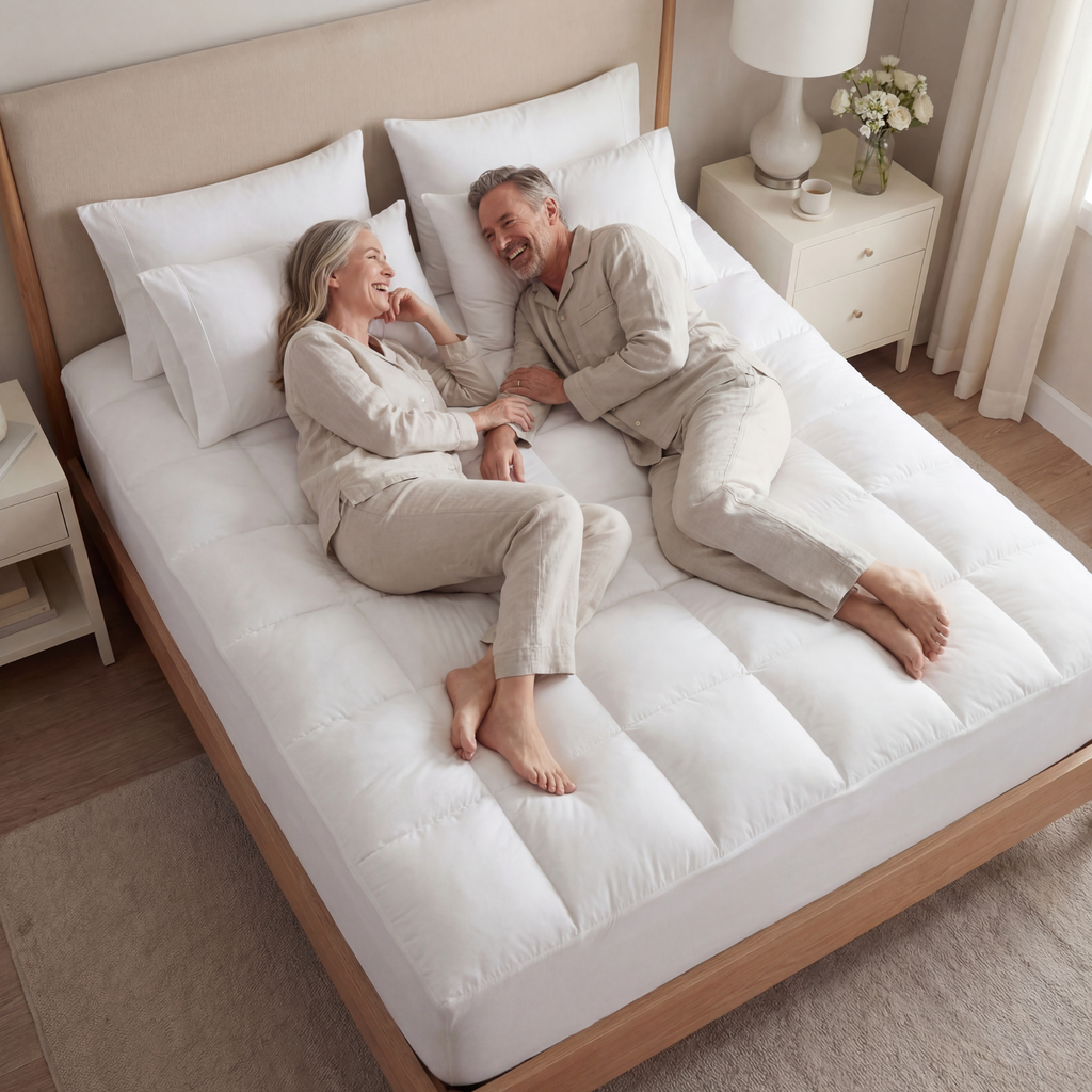 Comfort Sleep sval madrassöverdragare med 1000GSM mjukhet för ventilerande sömn – Elesira