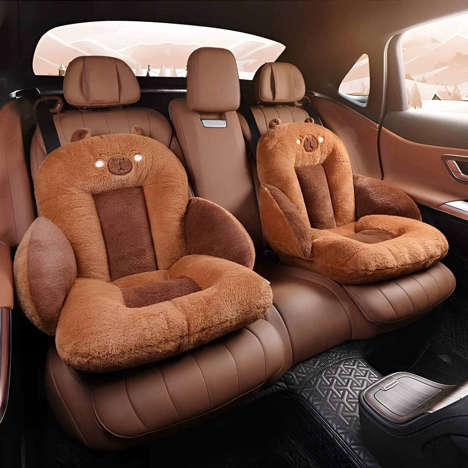Polstrovaný sedák Comforta s kresleným designem do auta, domácí kanceláře i automobilu – Elesira