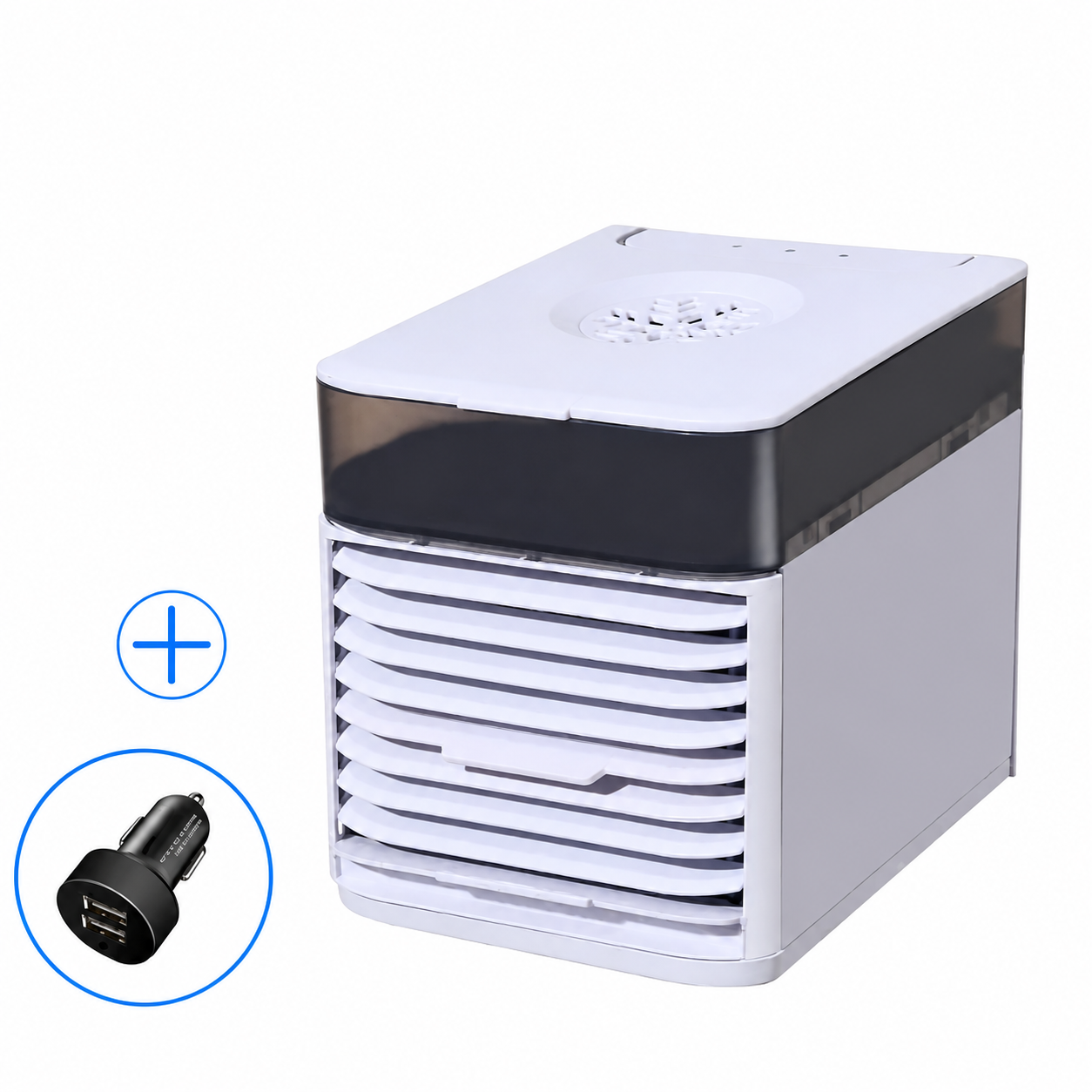 Portable 12 Volt Car Cooler With Evaporative Cooling And Adjustable Airflow - Elesira