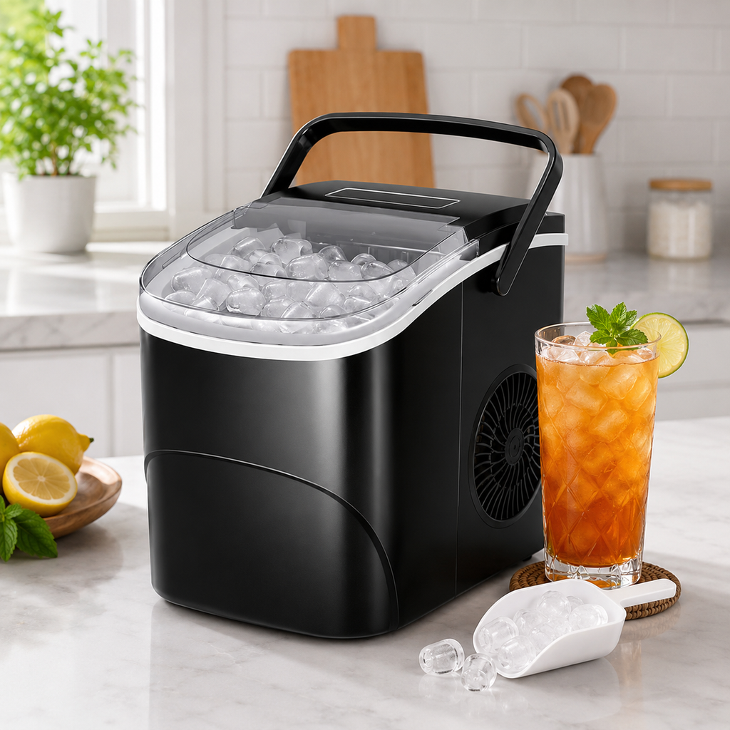 Portable Mini Ice Maker For Countertop Quick Bullet Ice - Elesira