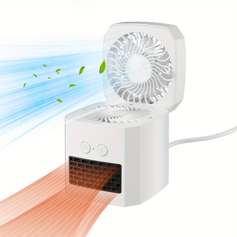 Portable Heating And Cooling Unit With Energy-Saving Design - Elesira