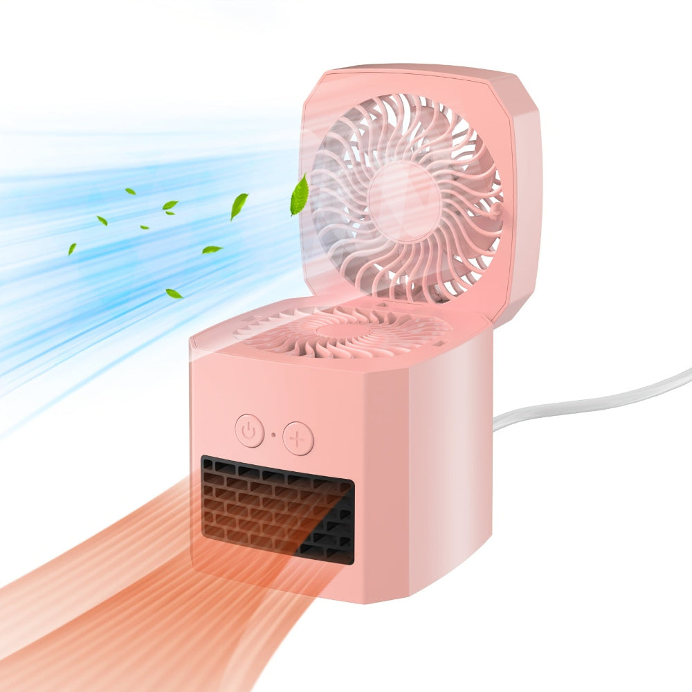 Portable Heating And Cooling Unit With Energy-Saving Design - Elesira