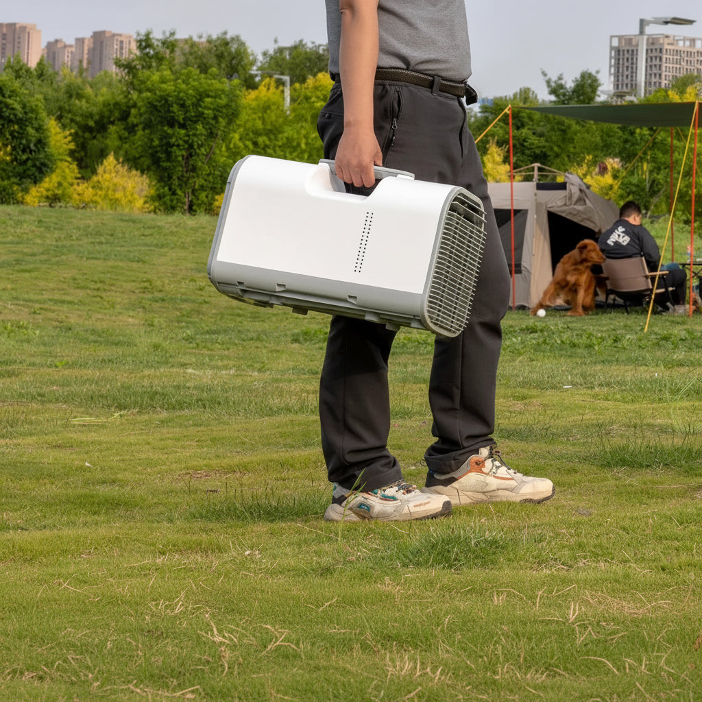 Mobile Air Conditioner With Dehumidifier For Camping And Small Spaces - Elesira
