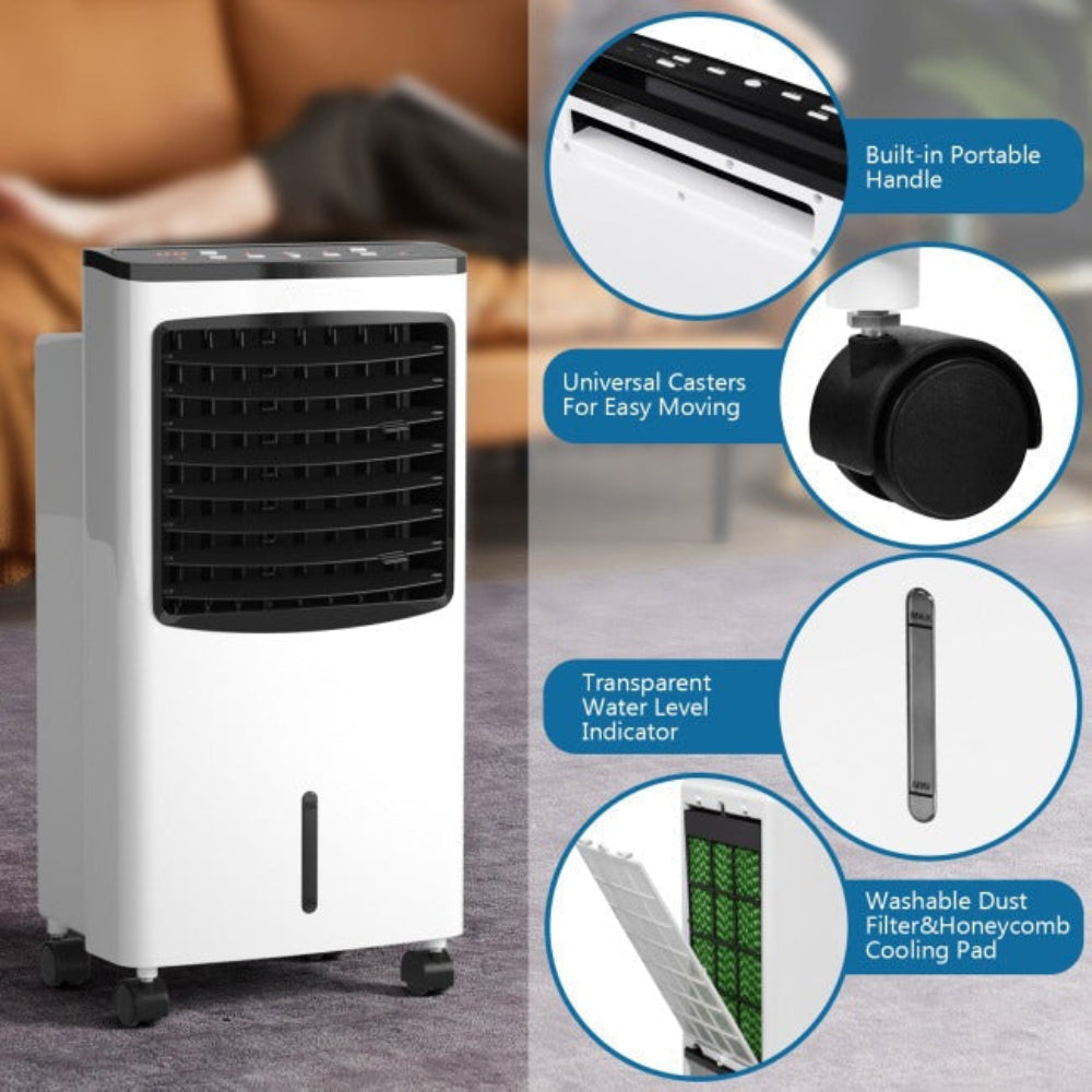 Compact Portable Cooling Unit For Small Rooms With Fast Cooling And Quiet Operation - Elesira