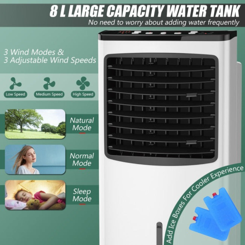 Compact Portable Cooling Unit For Small Rooms With Fast Cooling And Quiet Operation - Elesira