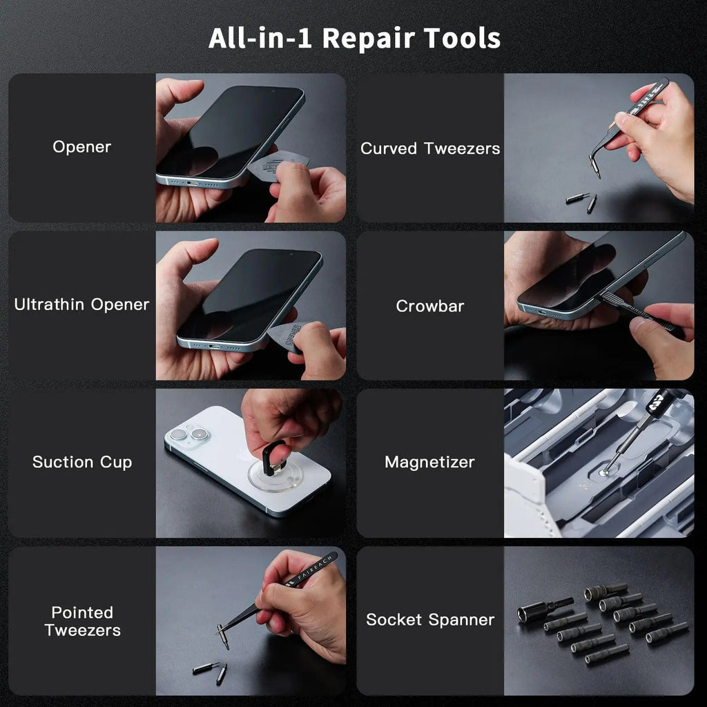 DIY 181-Piece Electric Screwdriver Set With Rechargeable Battery And Ergonomic Handle - Elesira