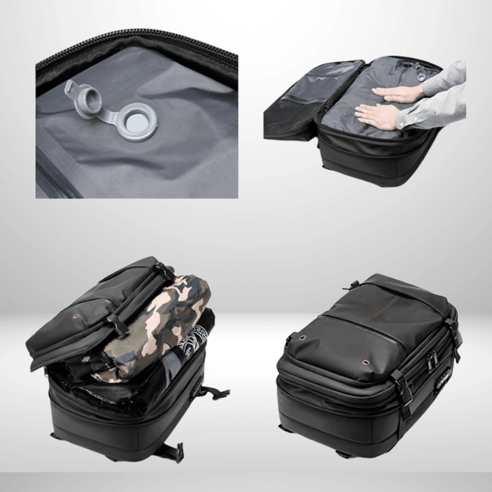 حقيبة ظهر SmartPack قابلة للتوسيع للسفر مع ضغط مفرغ من الهواء | إليسيرا