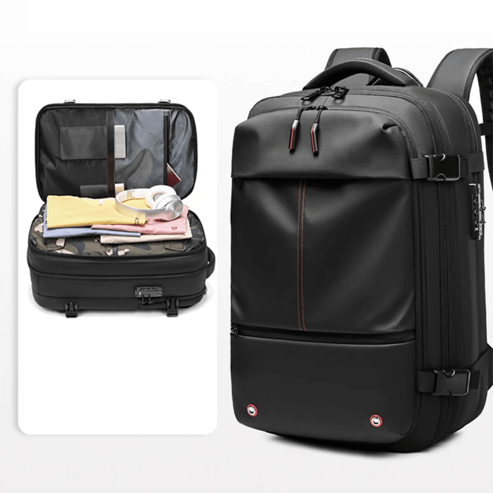 Powiększany plecak podróżny SmartPack z kompresją próżniową | elesira