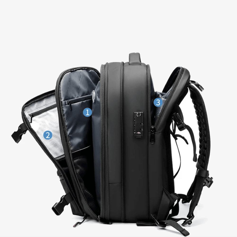 Powiększany plecak podróżny SmartPack z kompresją próżniową | elesira