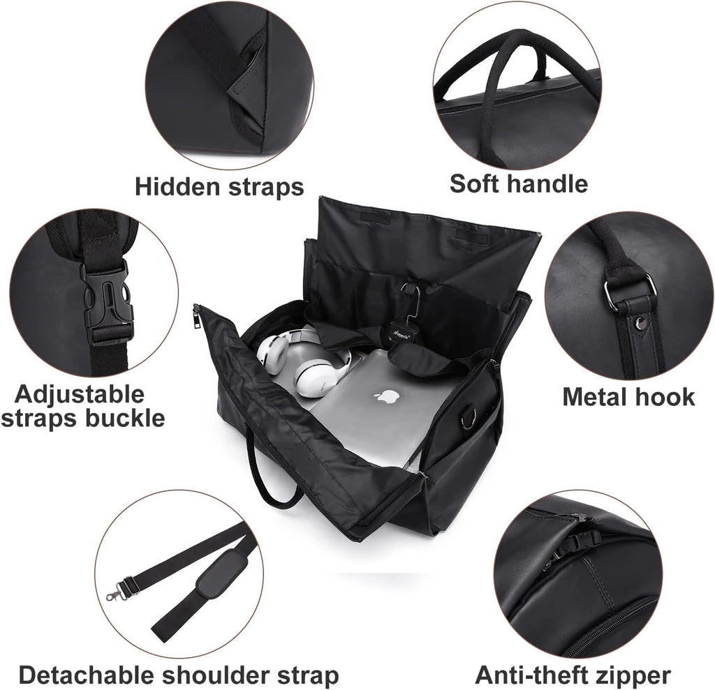 Waterproof Convertible Garment Carrier For Travel And Wrinkle Resistant Packing - Elesira