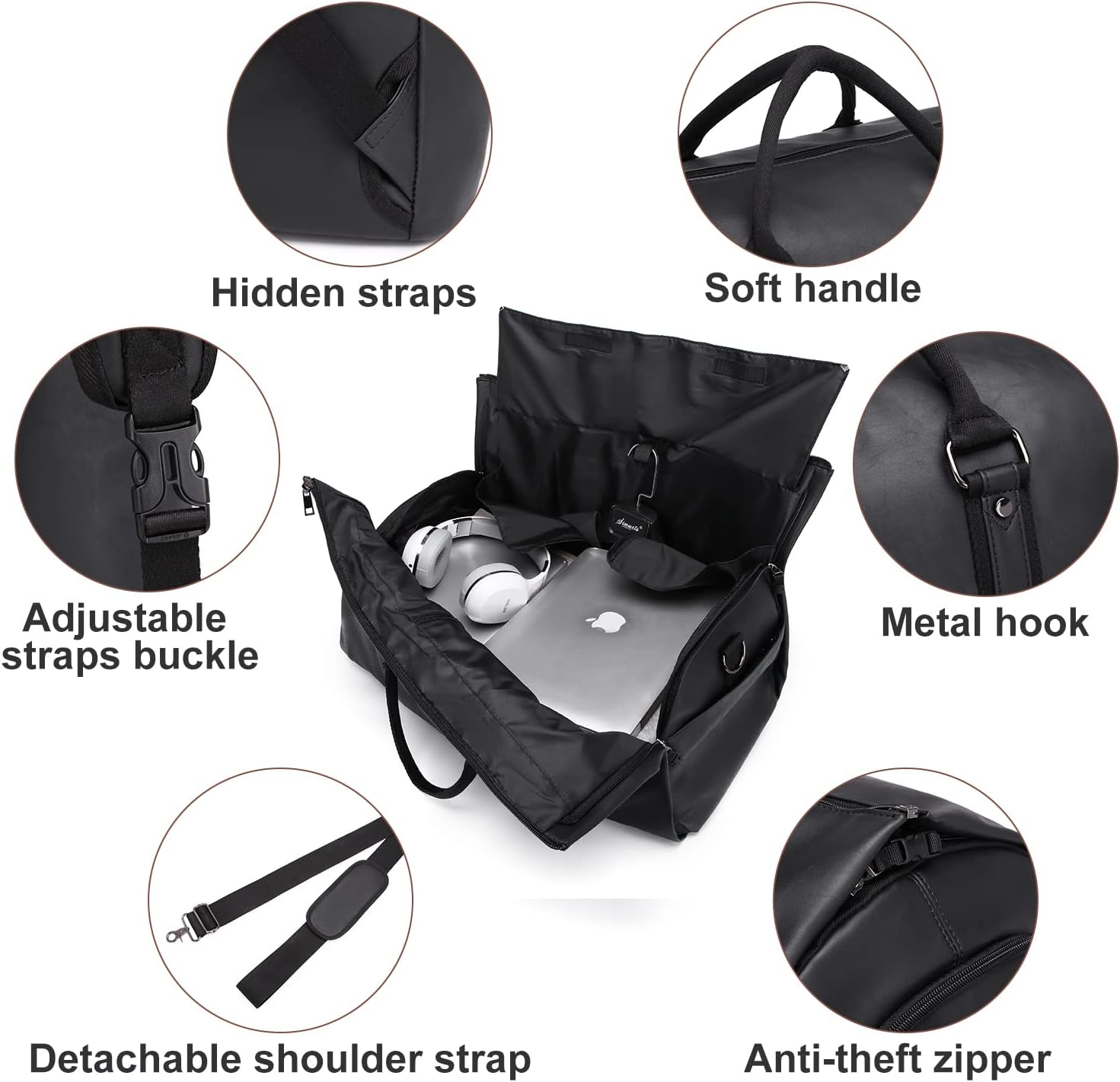 Waterproof Convertible Garment Carrier For Travel And Wrinkle Resistant Packing - Elesira
