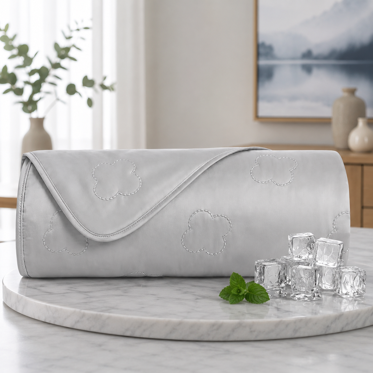 Cozy Comfort let, kølende tæppe til sommersøvn med varmeabsorberende stof – Elesira