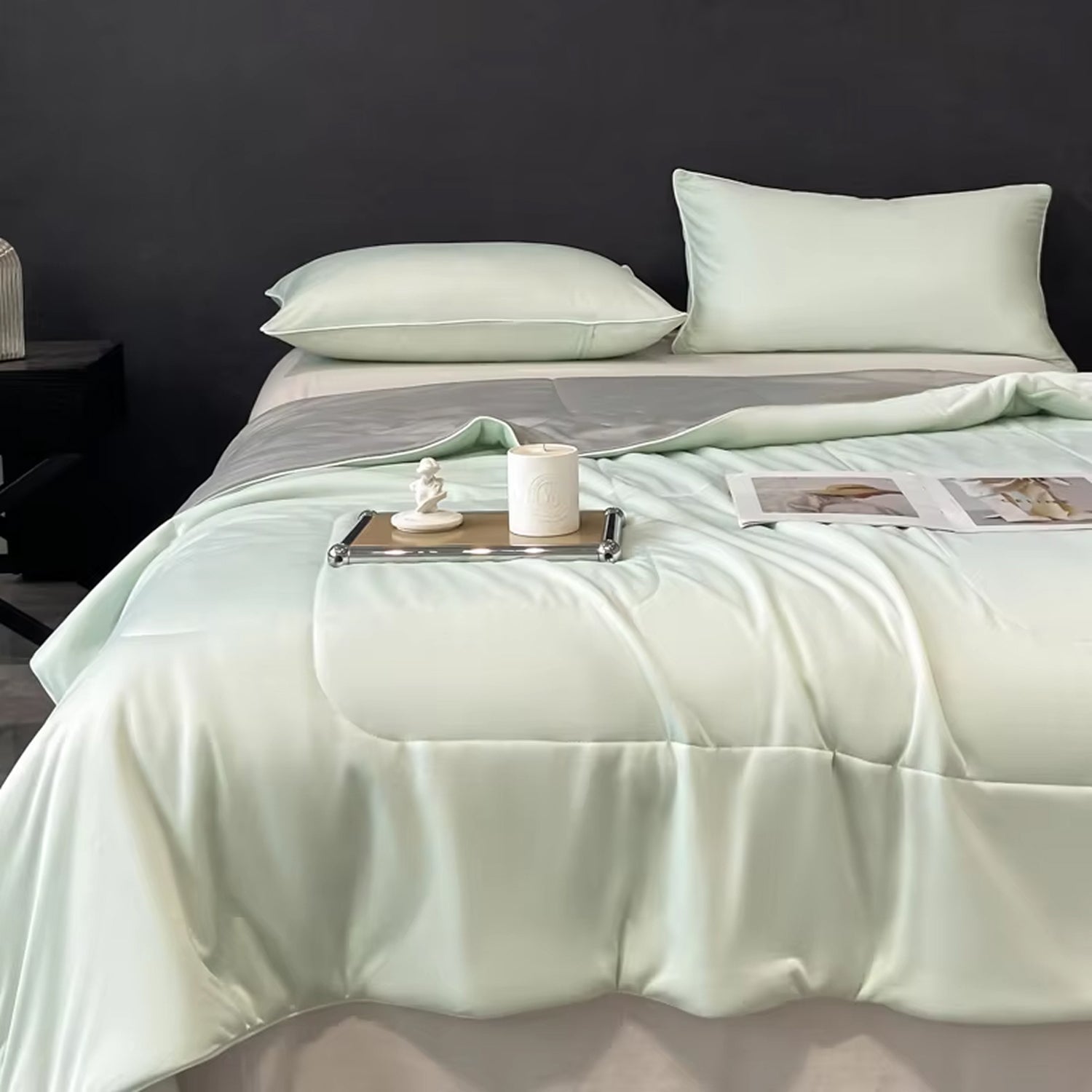 Q-Max Fabric Dual-Sided Cooling Blanket For Hot Sleepers - Elesira