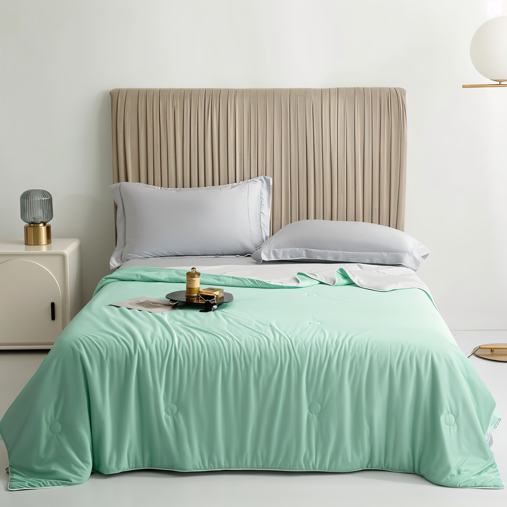 Reversible Cooling Blanket For Bed And All-Season Comfort, Hypoallergenic For Hot Sleepers - Elesira
