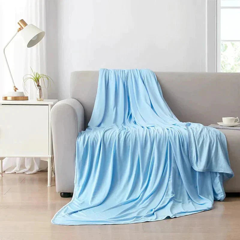 IceFabric Cotton Cooling Blanket Lightweight Breathable For Refreshing Sleep - Elesira