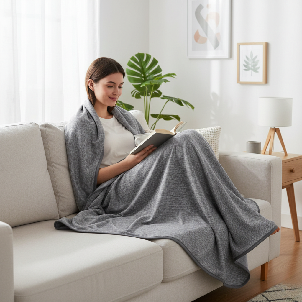 ARCTIVIA Cooling Blanket With Lightweight Breathable Comfort Layer For Hot Sleepers - Elesira