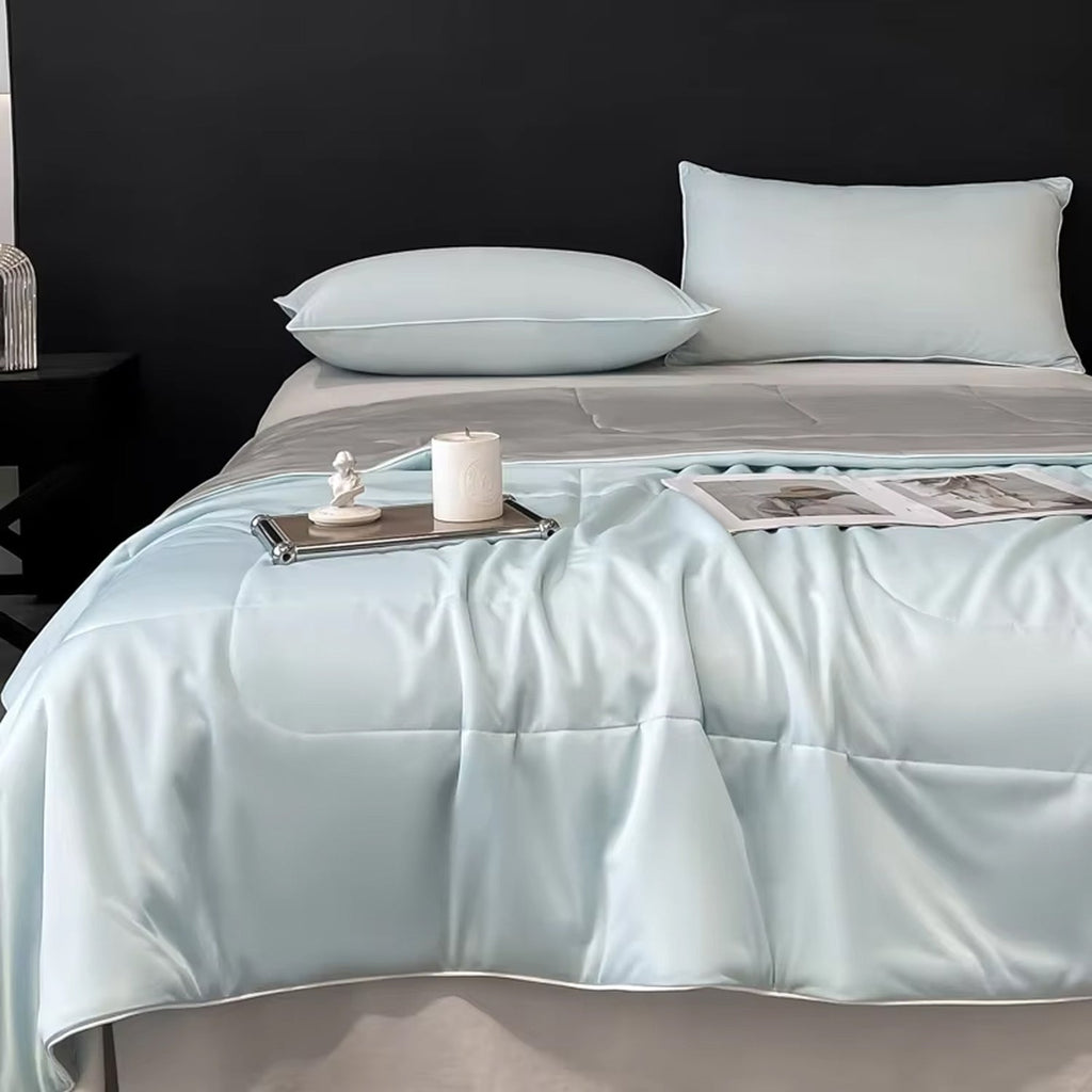 Cooling Blanket With Q-Max Fabric And Double Sided Design For Hot Sleepers - Elesira