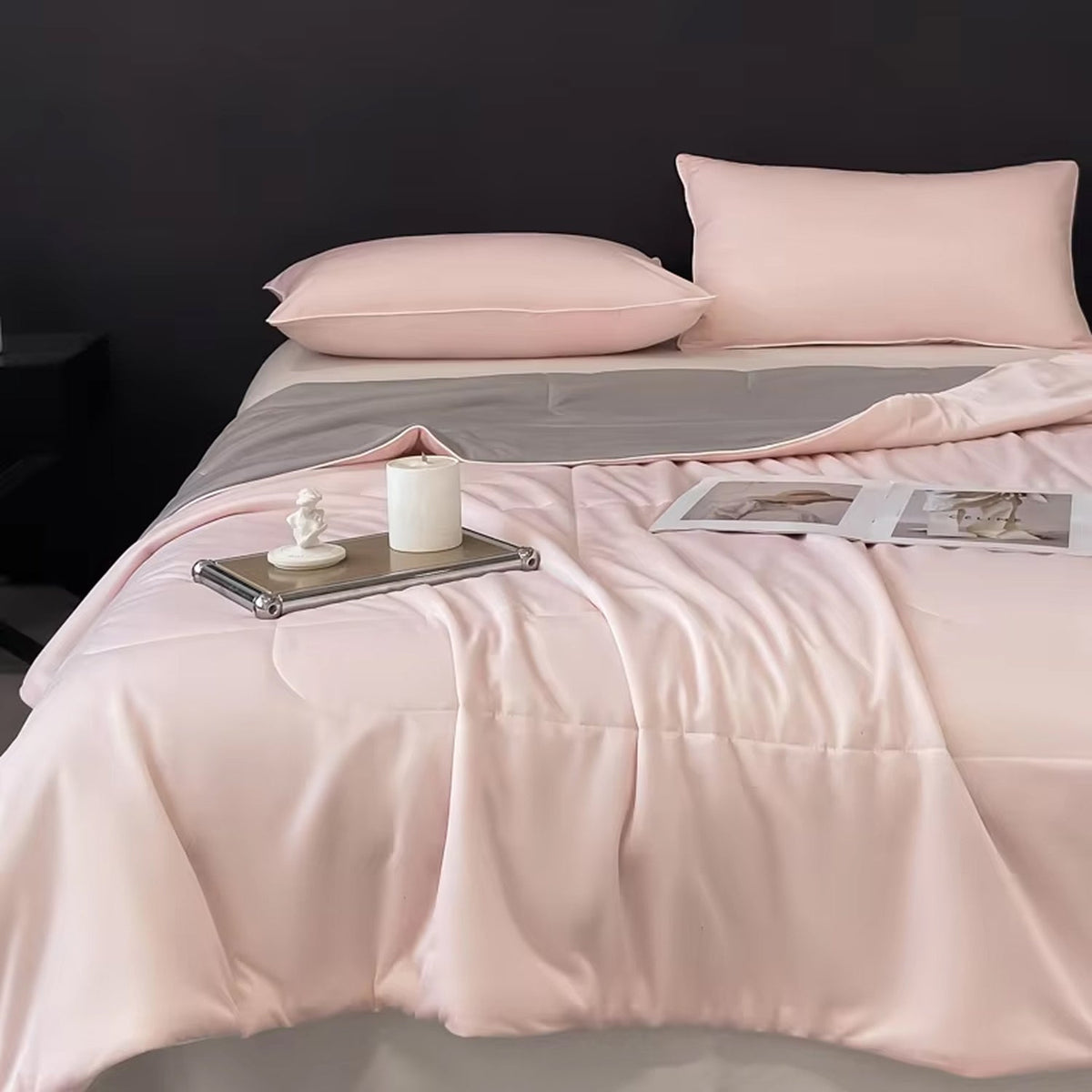 Cooling Blanket With Q-Max Fabric And Double Sided Design For Hot Sleepers - Elesira