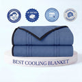 Ice-Infused Cooling Blanket For Hot Sleepers With Breathable Comfort - Elesira