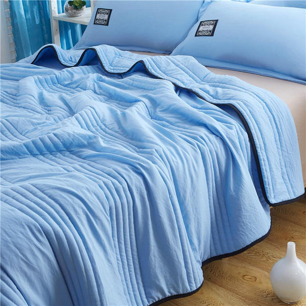 Cooling Blanket Temperature Control For Lightweight Breathable Bedding Throw - Elesira